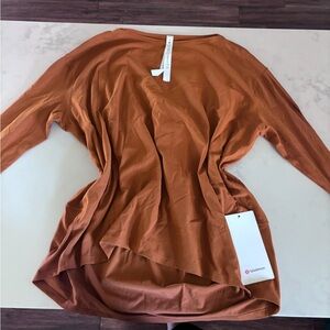 lululemon athletica Women's Copper Long Sleeve Top